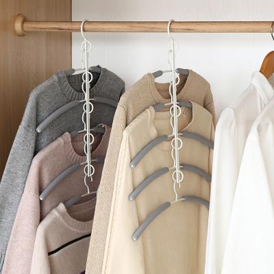 China ZQ34 Minimalist Magic Clothes Closet Hangers Coat Clothing Organizer Space Saver Hangs Space Saver Saving Clothes Closet Organize Hook for sale