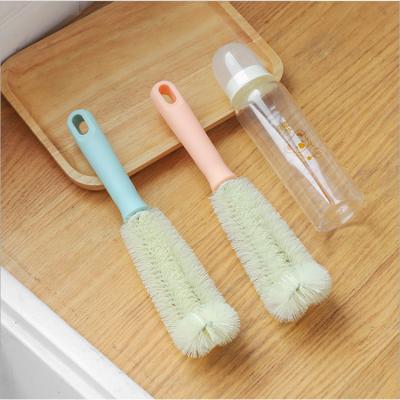 China D2474 Durable Household Long Handle Glass Bottle Brush Portable Cup Cleaning Brush for sale