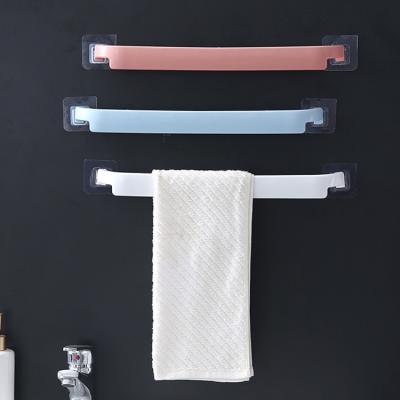 China A2287 Wall Mountable A2287 Creative Corner Towel Hanger Shelf Traceless Bathroom Storage Hang Hook Kitchen Hook Rack for sale