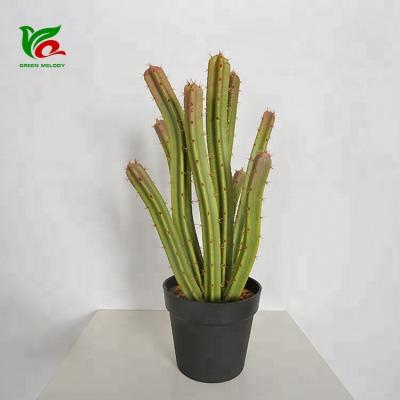 China Home Decor Soft Cactus Design 60cm Large Realistic Looking Cactus Plants Cheap Office Decor for sale