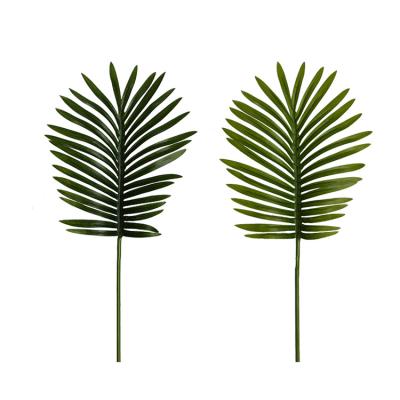 China Different MOQ Sizes Hawaii Palm Leaves Bass Artificial Leaf For Wall Decor for sale