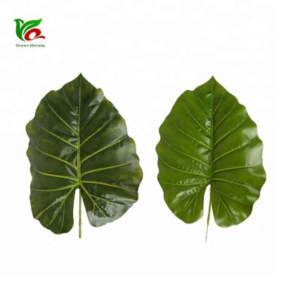 China Indoor Artificial Taro Foliage Decorative Alocasia Leaf Jungle Leaves Botanical Names of Leaves for sale