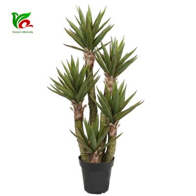 China Highly Simulation 1.25m Indoor Home Decor Fake Decoration Plastic Aloe Tree for sale