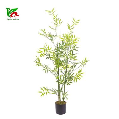 China Small 1.1m Fake Bamboo Tree Home Decor Furniture Decoration Artificial Mini Bamboo for sale