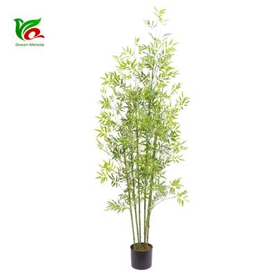 China Indoor Decoration Landing Model Plants Mini Artificial Bamboo Tree Bambusa Bamboo Custom Made for sale