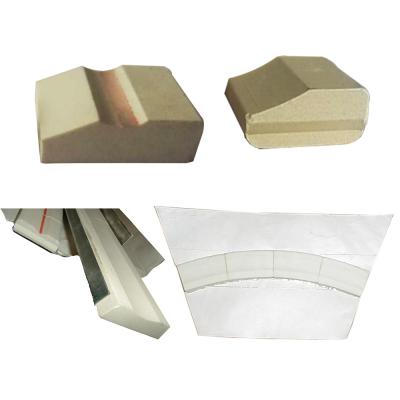 China Custom ceramic aluminas and clay backing for one side welding for sale