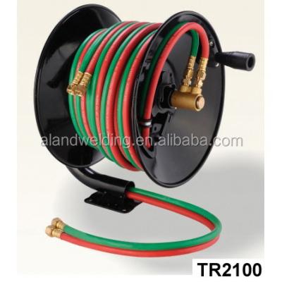 China Adjustable Heavy Duty TR2100 Oxygen And Acetylene Twin Hose Reel for sale