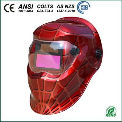 China PP Unique Design Spiderman Helmet Welding Mask WH0907 for sale