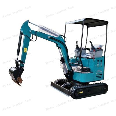 China Hotels Mini Graver Mower Electric Bucket Farm Mining CE High Quality 1.8 Ton Micro Digger Excavator Garden for sale