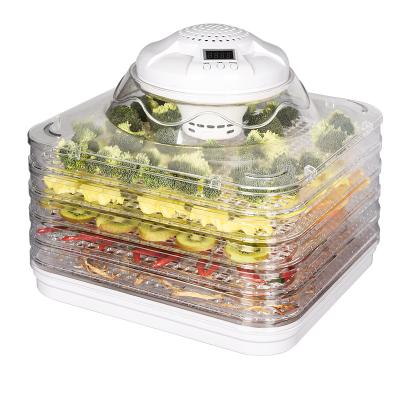 China 5 Trayd Digital Model Digital Food Model Dehydrator with Rectangle Tray for sale