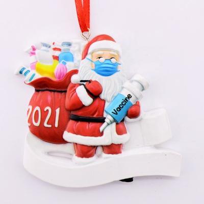 China 2021 Christmast Polyresin Ornament Christmas Ornament Christmas Tree Pendant Gift for DIY Personalized Family for sale