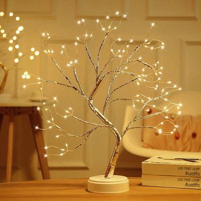 China Outdoor Decoration Bonsai Tree Light Warm White Tabletop Tree Lights DIY Fairy Lights Artificial Tree for sale