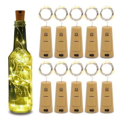 China String New Hot 150cm 15 LED Copper Wire Lights String Star Wine Bottle Led Cork Lights For Solar Festival for sale