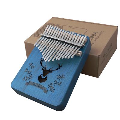 China Mini Musical Instrument Popular Funny Play Kalimba Thumb Piano Mini Finger Piano Wooden Musical Equip 17 Keys With High Quality for sale