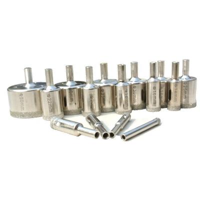 China 10PCS Hollow Core Marble Drill Bit Set Glass Diamond Hole Saw Tile Drill Bit Set Porcelain Tile Diamond Drill Bits for sale