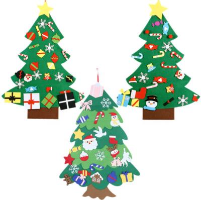 China Christamas Home Decoration Cristmas Ornament DIY Felt Christmas Tree Merry Christmas Decorations For Home for sale