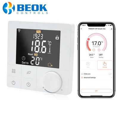 China Central Heating Modern Smart Thermostat Voice Control WiFi Programmable Electric Heating Thermostat for sale