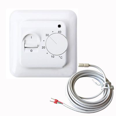 China Hotel TOM20 mechanical type easy to use 16amp warm room floor heating thermostat for sale