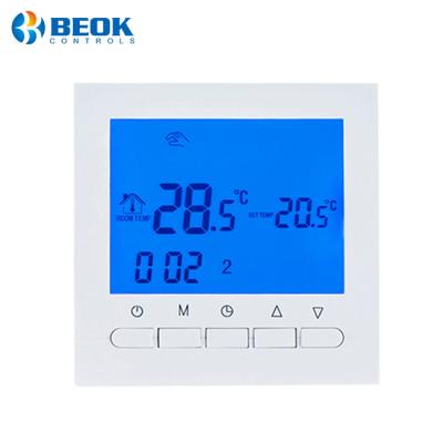 China Beok BOT-313W Weekday Hotel Digital Programmable Room Gas Non-WiFi Bolier Thermostat for sale