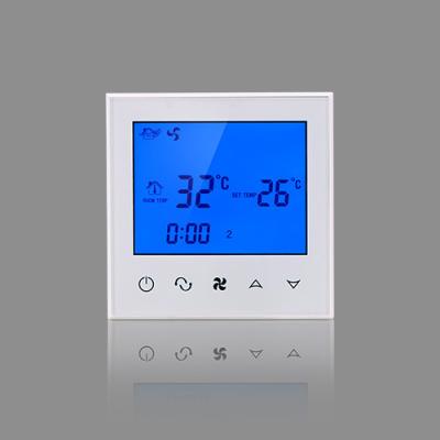 China TDS21-AC Air Condition System Fan Coil 3 Fan LCD Touch Screen Modern Central Room Thermostats Wifi Available for sale