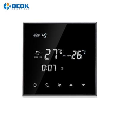 China Beok modern TGT70-AC 2 or 4 pipe FCU fan coil thermostat with weekly program function for sale