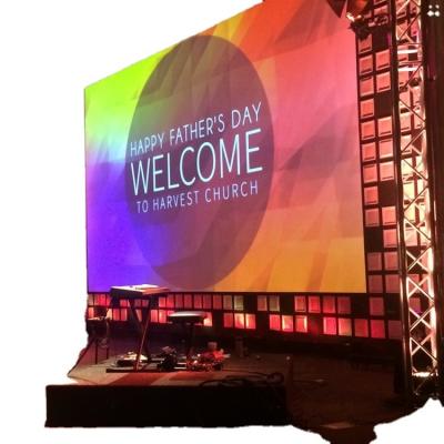 China Public Indoor Church Backdrops LED Video Wall Panel P3.91 HD Indoor LED Display for sale