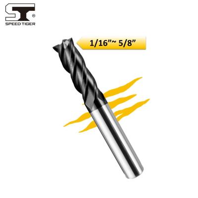 China ~50HRC Iron ISE Square Carbide End Mill for Alloy Steels Hardened Steels 4 Flute for sale