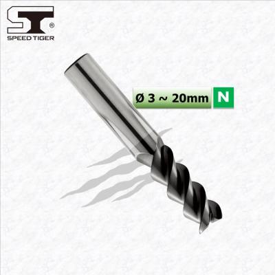 China Solid Aluminum / Copper Carbide Cutting Endmill For Aluminum With Made In Taiwan By Germany Machine 3 Flutes for sale