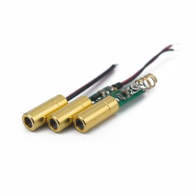 China Inspection ELITE Low Cost Mini Size With Diameter 4.0mm Laser Module 1mW 3mW 5mW 520nm Industrial Green Laser Diode Module for sale