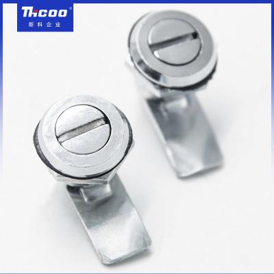 China Zinc Alloy Industry Cabinet Small Cam Lock 16mm Slot Insert Chrome Finishing Cam Lock for sale