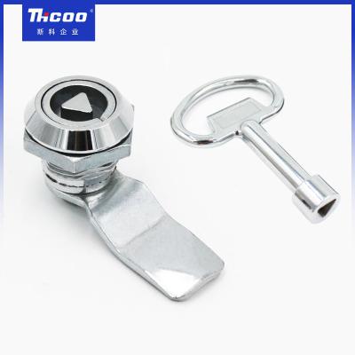 China Triangular Cylinder Tubular Triangle Key Cabinet Small Flat Cam Lock American Standard Tool Type Tongue Lock A6301 for sale