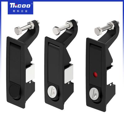 China THCOO MS719 C2 Push Button Cabinet Plane Lock Lever Panel lock Compression Trigger Lock Latch with Distribution Box for sale