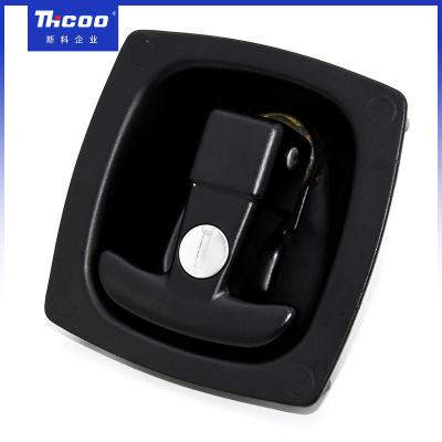 China Black Zinc Alloy T Handle Lift Turn Compression Latches Folding Panel Latch Swing Handle Panel Lock A7881 for sale