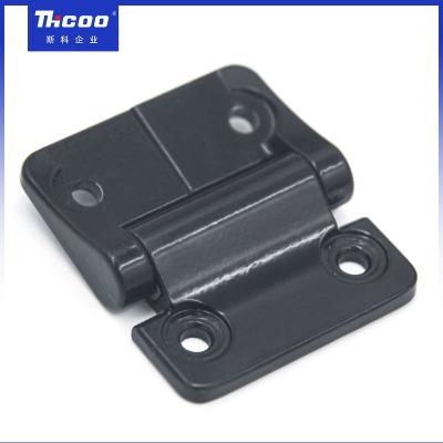 China Hardware Accessory Zinc Alloy Window Round Corner Metal Panel Door Hinge Black Constant Torque Hinge B2222 for sale