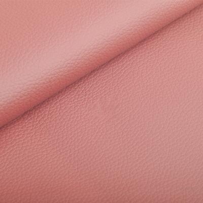 China Best Seller Waterproof Lychee Embossed Glossy Faux Leather Sheet Fabric Vinyl For Sofa Leather, Car Seat Leather, Funiture Leather And Bags for sale