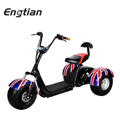 China Passenger Warehouse Citycoco Electric Tricycle 3 Wheel Electric Tricycle Europe Passenger > 800W OPEN for sale