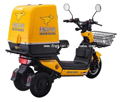 China 2019 Electric Cargo Fast Food Delivery Tricycle With Big Rear Box for sale