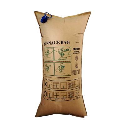 China Kraft paper pp woven avoid damage transport cargo pp paper dunnage bags and kraft paper airbag for sale