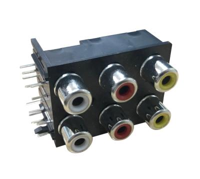 China audio & New arrival product multimedia displayer lotus RCA pin video jack, AV audio stereo RCA connector for sale