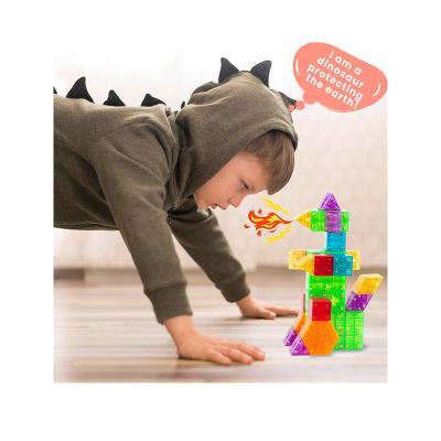 China Toy Wholesale Popular Kids Educational Magnetic Tiles Building Blocks Building Toys Tiles Blocks Magnetic Sets for sale