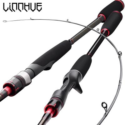 China LINNHUE 2020 New Carbon Rod Telescope Sections Lightweight Powerful Fishing 2.1M Rough Fishing 2.4M Spinning Baitcasting Rod for sale