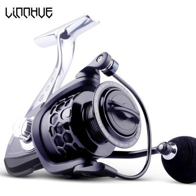 China 2020 New LINNHUE Reel GK1000-7000 5.2:1 Metal Reel Body 8KG Max Drag Reel Fishing Saltwater Fishing Reel Fishing Accessories 0.15/180 for sale