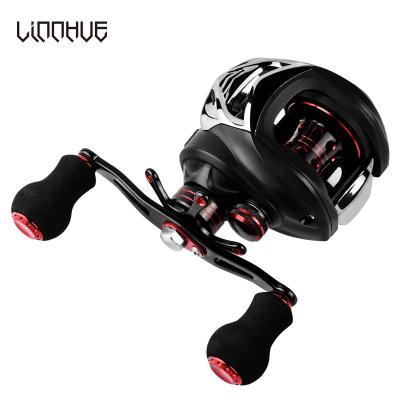 China Waterproof PESCA 7.0:1 7.0:1 Carbon 5.5KG Carp Fishing Reel Ultralight Baitcasting Reel LINNHUE Baitcasting High Speed ​​Right Left Drag Reel for sale