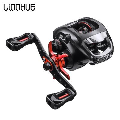 China New LINNHUE Summer Baitcasting Reel 8kg Max Drag Fishing Reels Bright 6.3:1 Speed ​​Double Color SFS Drag Fishing Reel 0009517 for sale