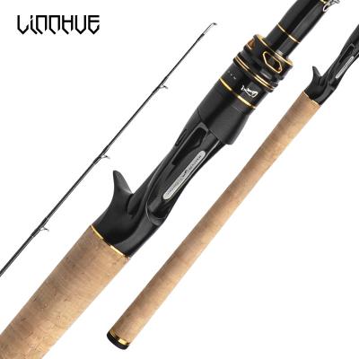 China LINNHUE Carbon 2021 New Fishing Rod 2.1M Lightweight Powerful Carbon 2 Section Spinning Rod Baitcasting Rod Bait Saltwater 10g-50g for sale