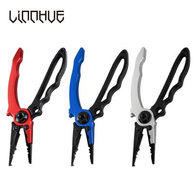 China Hook Recover New Design Aluminum Alloy Fishing Pliers Multifunctional Hooks Line Cutter Remover Split Lure Rings Fishing Holder Tackle Pliers for sale