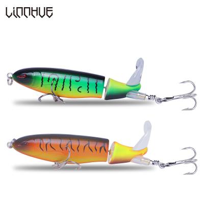 China LINNHUE Fishing Lure 1PCS 13g/10cm Hard Soft Rotating Bait Thruster Topwater Bait Plopper Tail Fishing Tackle CR13001A for sale