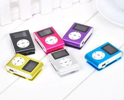 China High quality Card Mini Clip Lcd screen mp3 player with radio multifunction player for sale