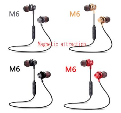 China In-ear Earphone Headset Wireless Sports In Ear Earbuds Magnetic Wireless Earphone With Mic For Mobile Phone for sale