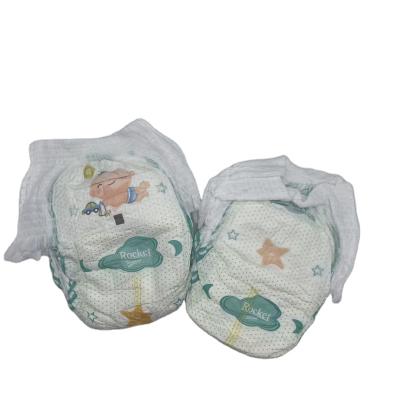 China OEM Embroidered Breathable Soft Baby Diapers Shaping Pants Pull Up Diaper Bulk Baby Diaper Organic Biodegradable Newborn Diaper for sale